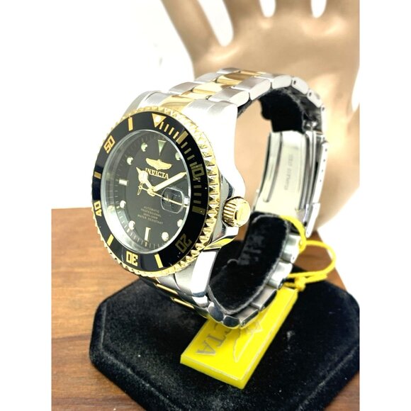 Invicta Men's Watch 36973 Pro Diver Automatic Black Dial Two Tone Steel 44mm - Picture 2 of 15